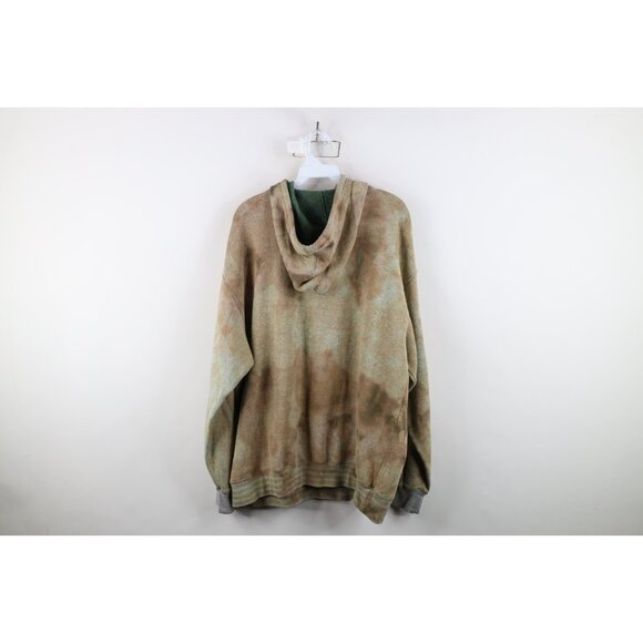 Vtg 90s Mens XL Distressed Acid Wash Michigan State University Hoodie Sweatshirt - Picture 12 of 14